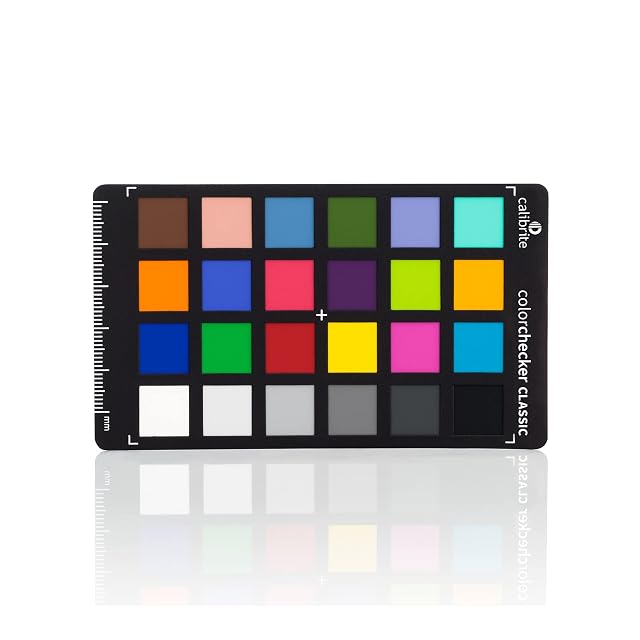 Carta Calibrite ColorChecker Classic Mini con sus veinticuatro parches de color