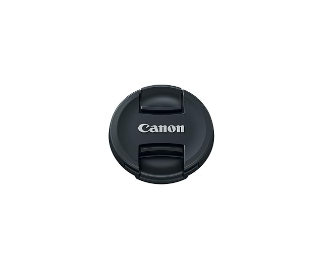 Tapa de objetivo Canon E-58II negra boca arriba