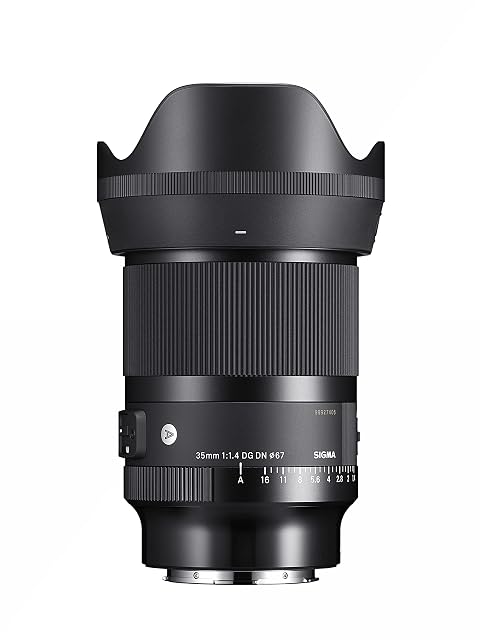 Objetivo fijo Sigma 35mm F1.4 DG DN Art negro, un barril robusto con anillo de diafragma