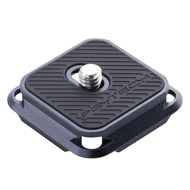 Placa cuadrada Arca-Swiss PGYTECH Snaplock en aluminio negro